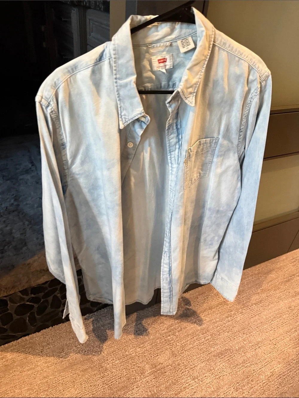 Levi's Light Blue Denim Button-Up Shirt